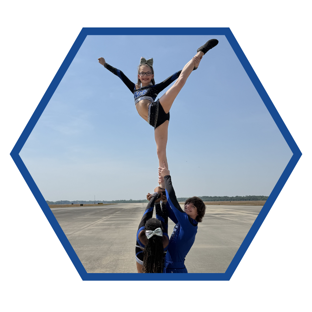 All star cheerleading at Athletic Cheer Force in Florence SC