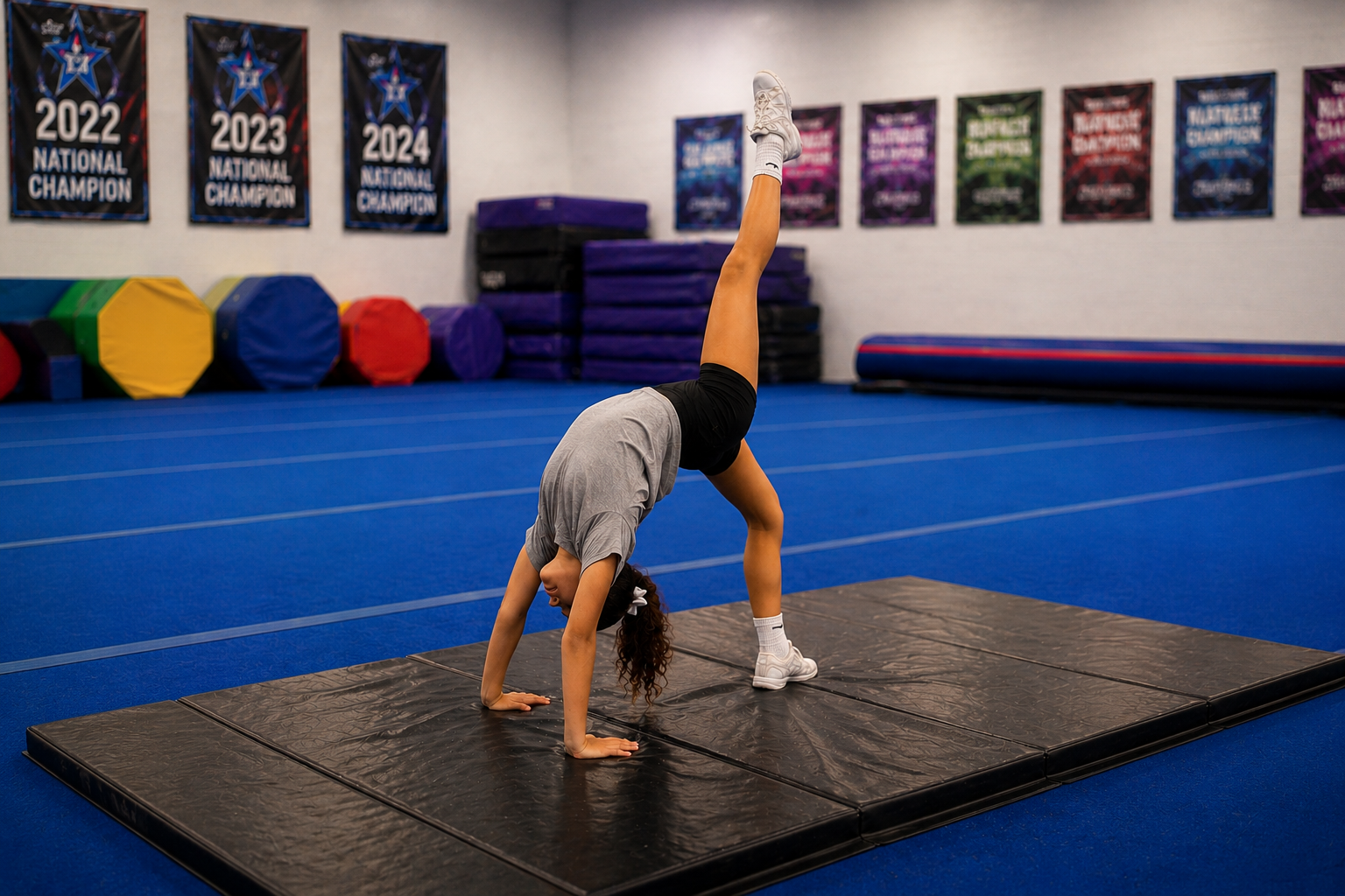 All star cheerleading at Athletic Cheer Force in Florence SC